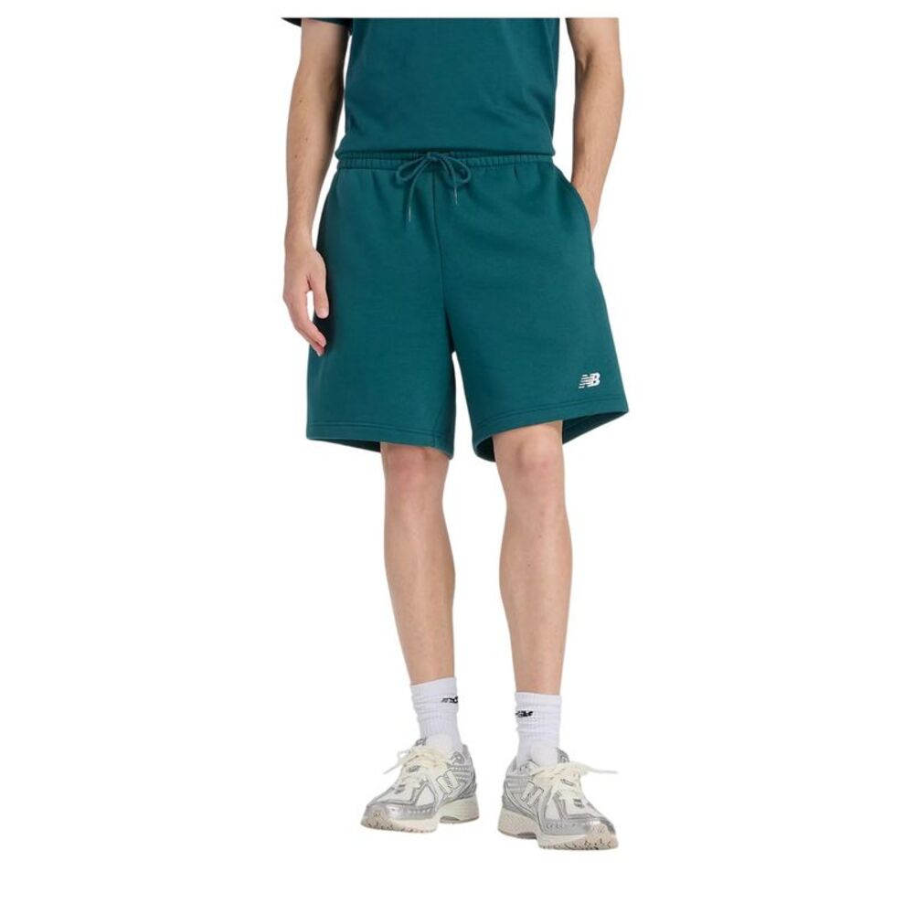 New Balance Mens Essentials Fleece Shorts / Green
